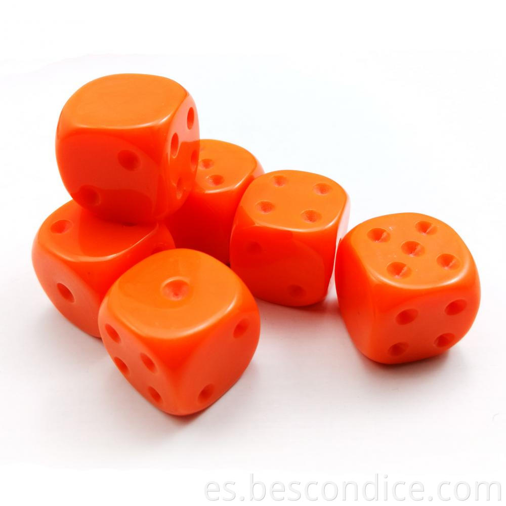 Opaque 16mm D6 Blank Dice Block 3